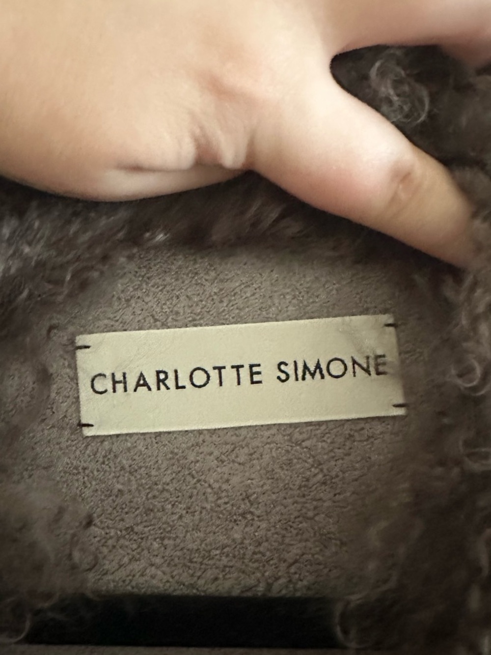 Charlotte Simone Mongolian Shearling Trim Jacket - Picture 3 of 4